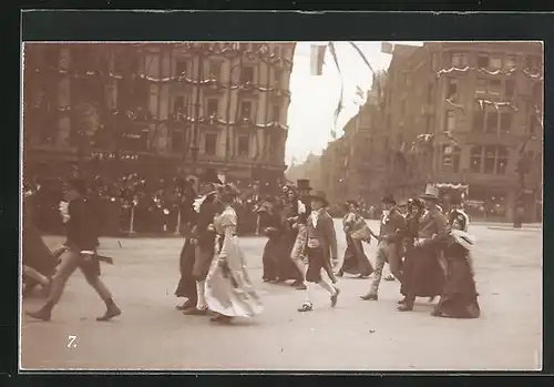 AK Fotograf Strumper, Hamburg, Volksfest Märzfeier am 24.03.1913