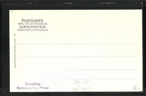 AK Hamburg, Festzug zum XX. Deutschen Radfahrer-Bundestag 1903, Festwagen