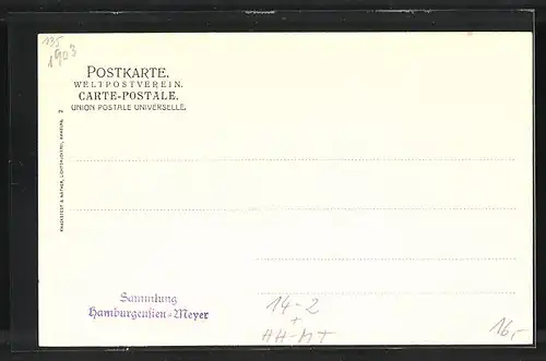 AK Hamburg, Radfahrer des R.V. Nordertheil, XX. Deutscher Radfahrer-Bundestag 1903