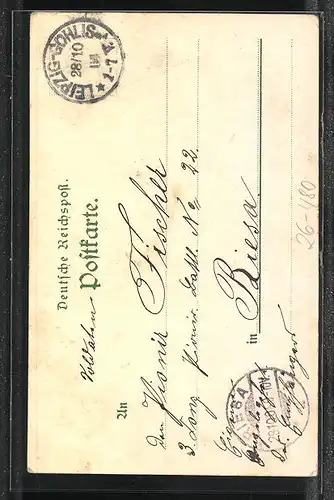 Künstler-AK Michaelis: Erstürmung des Geissbergschlösschens am 4.8.1870