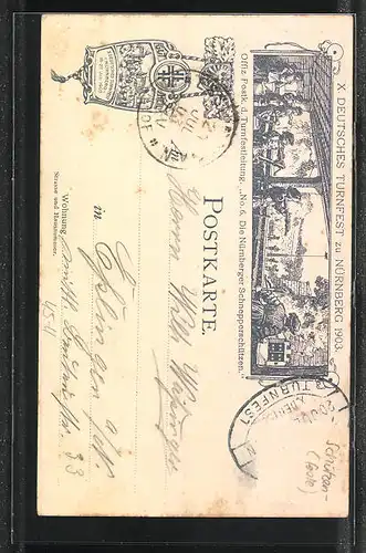 Lithographie Die Nürnberger Schnepperschützen