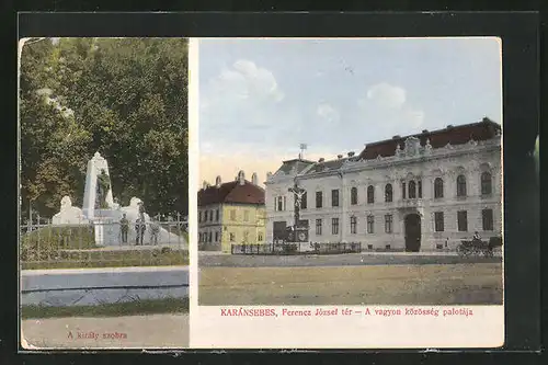 AK Carnansebes, Ferencz Jozsef ter, A kiraly szobra