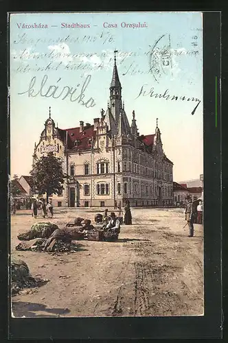 AK Karansebes, Városháza, Casa Orasului, Stadthaus