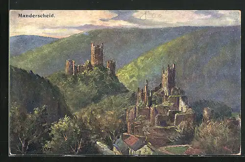 AK Manderscheid /Eifel, Blick von der Steinbachhütte