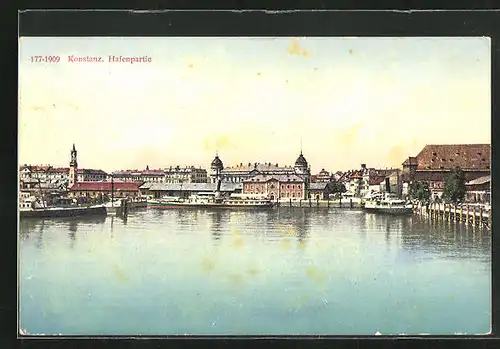 AK Konstanz, Blick auf Hafenpartie