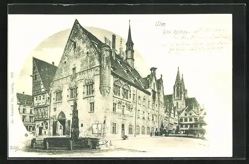 AK Ulm, Totalansicht Rathaus