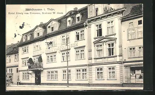 AK Mülhausen i Thür., Hotel zum König von Preussen