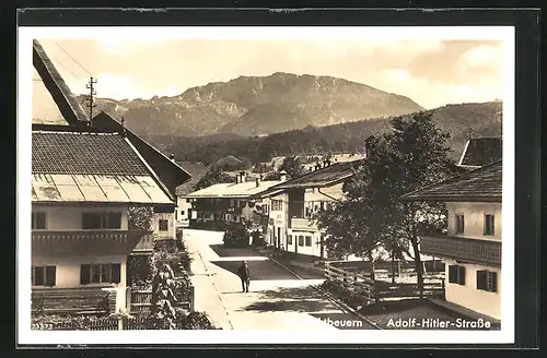 AK Benediktbeuern, Strasse mit Anwohner