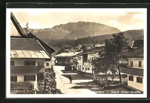 AK Benediktbeuern, Strasse mit Anwohner