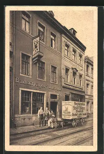 AK Düsseldorf, Gasthaus zum Radschlägermuseum, Mühlenstrasse 8