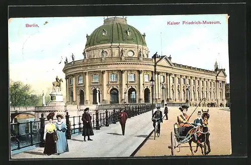 AK Berlin, Strassenpartie am Kaiser Friedrich-Museum