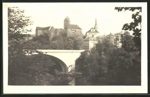 AK Loket /Elbogen, Blick zum Schloss