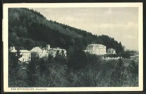 AK Bad Königswart, Blick auf das Kurviertel