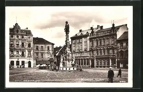 AK Dux / Duchcov, Marktplatz