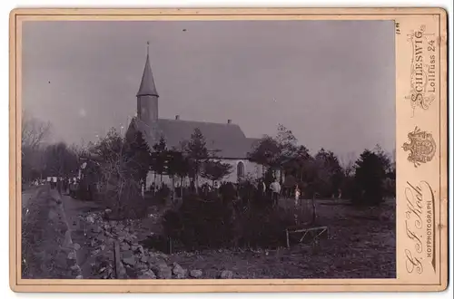 Fotografie G. F. Koch, Schleswig, Lollfuss 24, Ansicht Busdorf, Blick auf die Haddebyer Kirche