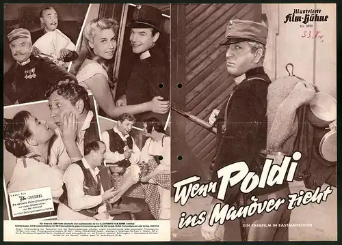 Filmprogramm IFB Nr. 3399, Wenn Poldi ins Manöver zieht, Gunther Philipp, Doris Kirchner, Peter Brand, Regie: Hans Quest