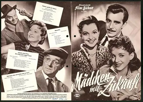 Filmprogramm IFB Nr. 2338, Mädchen mit Zukunft, Herta Staal, Peter Pasetti, Grethe Weiser, Regie: Thomas Engel