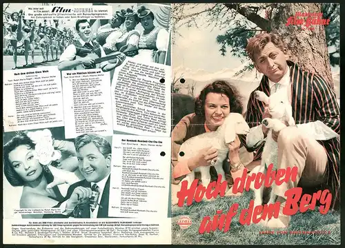 Filmprogramm IFB Nr. 3810, Hoch droben auf dem Berg, Gerhard Riedmann, Margot Hieischer, Regie: Geza von Bolvary