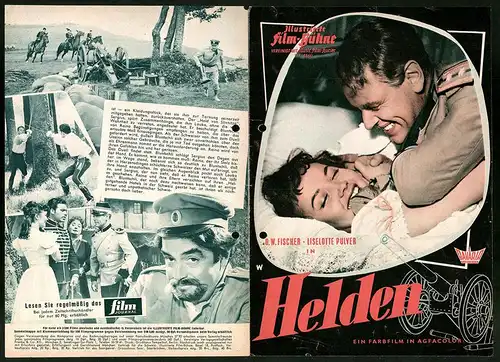 Filmprogramm IFB Nr. 4560, Helden, O. W. Fischer, Liselotte Pulver, Ellen Schwiers, Regie: Franz Peter Wirth