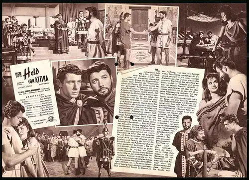 Filmprogramm IFB Nr. 6244, Der Held von Attika, Don Burnett, Guy Williams, Ilaria Icchini, Regie: Curtis Bernhardt