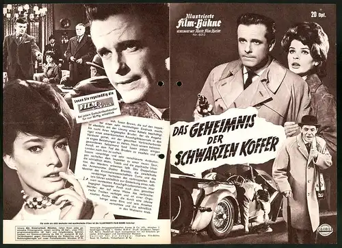 Filmprogramm IFB Nr. 6012, Das Geheimnis der schwarzen Koffer, Joachim Hansen, Senta Berger, Regie: Werner Klingler