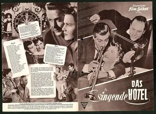 Filmprogramm IFB Nr. 1950, Das singende Hotel, Hans Söhnker, Ursula Justin, Fita Benkhoff, Regie: Geza von Cziffra
