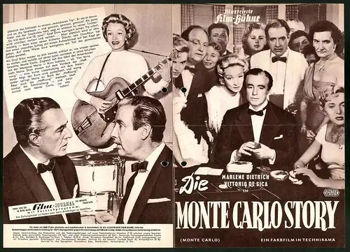 Filmprogramm IFB Nr. 3767, Die Monte Carlo Story, Marlene Dietrich, Vittorio De Sica, Mischa Auer, Regie: Samuel Taylor