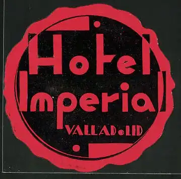 Kofferaufkleber Valladolid, Hotel Imperial