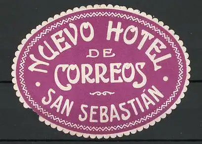 Vertreterkarte San Sebastian, Nuevo Hotel de Correos