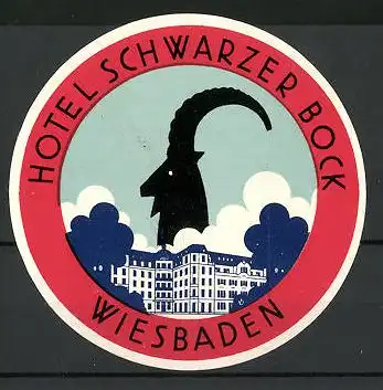 Vertreterkarte Wiesbaden, Hotel schwarzer Bock