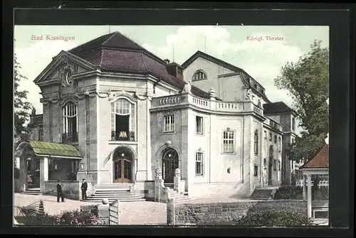 AK Bad Kissingen, Blick auf königliches Theater