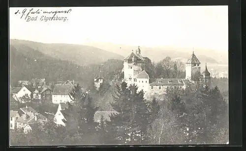 AK Bad Elgersburg, Blick auf Ortschaft