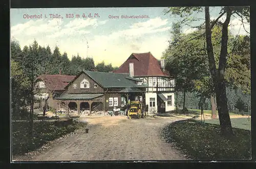 AK Oberhof i. Thür., Blick auf obere Schweizerhütte