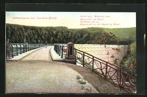 AK Gemünd /Eifel, Blick auf die Urfttalsperre