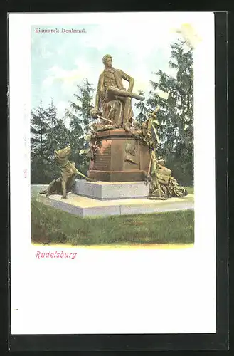 AK Rudelsburg, Bismarck Denkmal