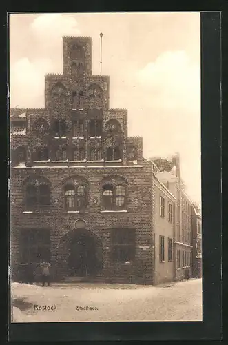 AK Rostock, Stadthaus im Winter