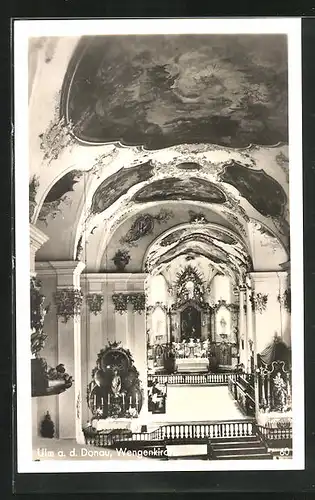 AK Ulm a. D., Inneres der Wengenkirche