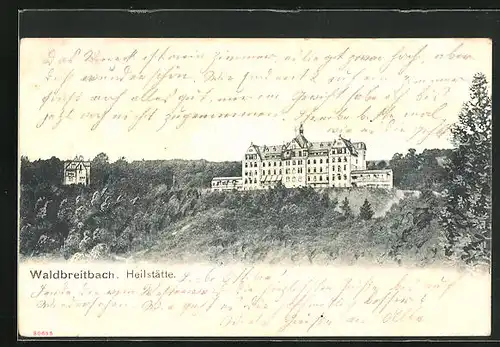 AK Waldbreitbach, Blick auf Heilstätte und Umgebung