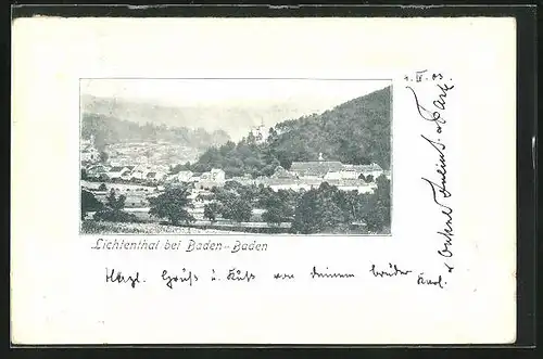 AK Lichtenthal b. Baden-Baden, Ortsansicht