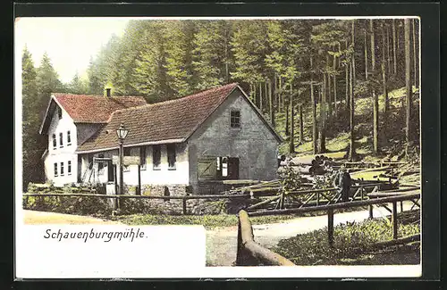 AK Friedrichroda, Gasthaus Schauenburgmühle