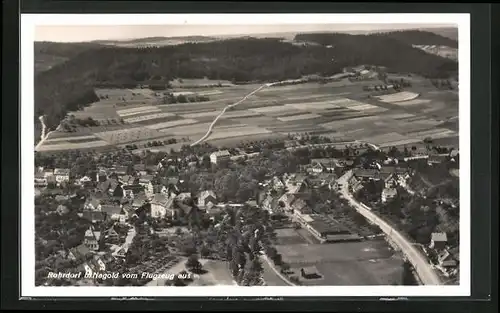 AK Rohrdorf /Nagold, Ortsansicht, Fliegeraufnahme