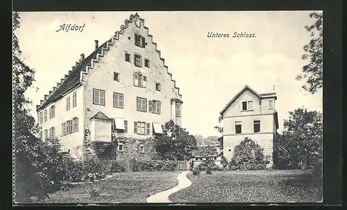 AK Alfdorf, Blick auf unteres Schloss