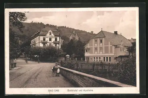 AK Bad Orb, Badehotel und Apotheke