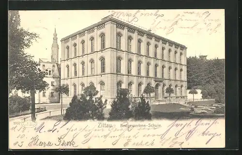 AK Zittau, Baugewerken-Schule