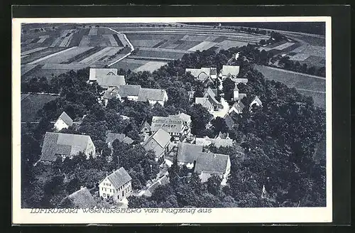 AK Wörnersberg, Fliegeraufnahme, Gasthaus zum Anker