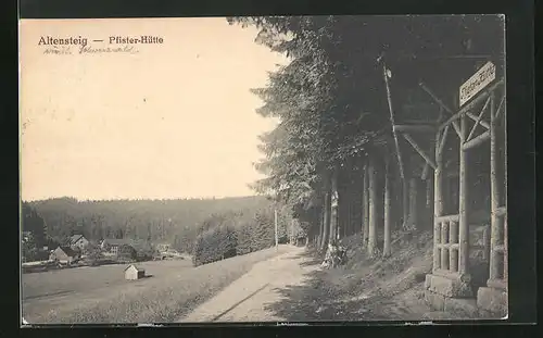 AK Altensteig, Pfister-Hütte, Ortspartie