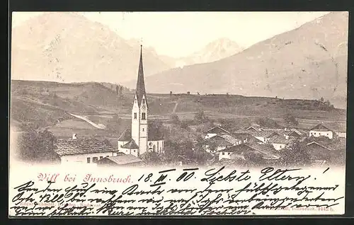 AK Vill bei Innsbruck, Panoramaansicht mit Kirche