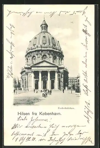 AK Kopenhagen, Blick auf die Frederikskirche