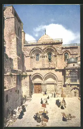 AK Jerusalem, Blick auf die Kirche des heiligen Grabes