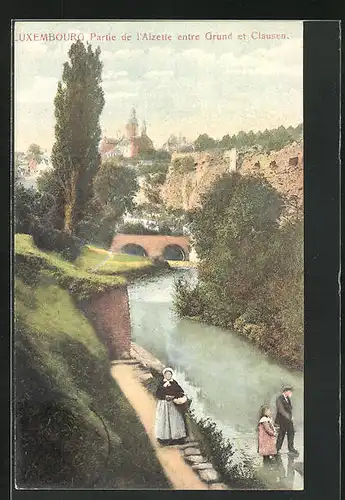 AK Grund /Clausen, Partie de l`Alzette entre Grund et Clausen